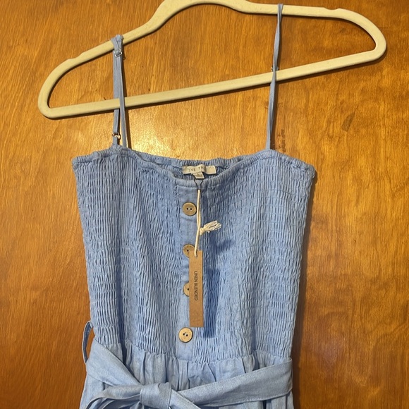 Love Tree Light Blue Jumpsuit - Picture 4 of 7